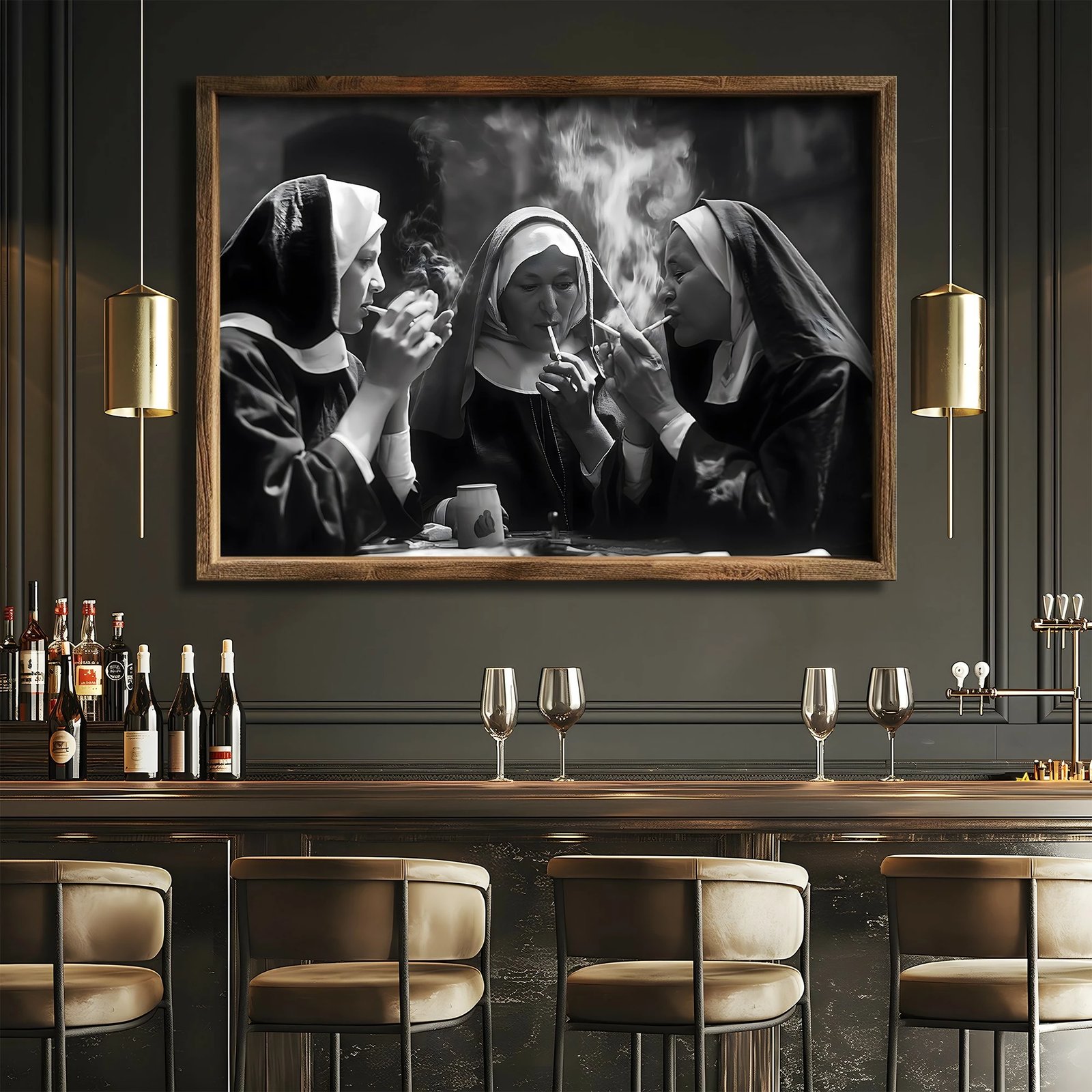 Pikturë dekorative me kornizë MDF, Wallity, GE155-L