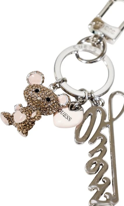 Aksesor çelësash Guess femra, argjendtë