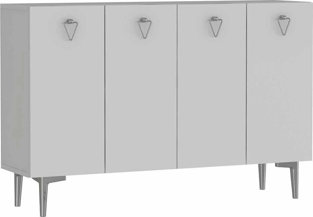 Konsolë Skye Decor Leyla, e bardhë, argjend