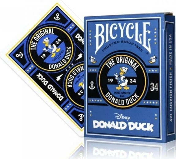 Letra loje Bicycle Disney Donald Duck, 96918, set universal, blu