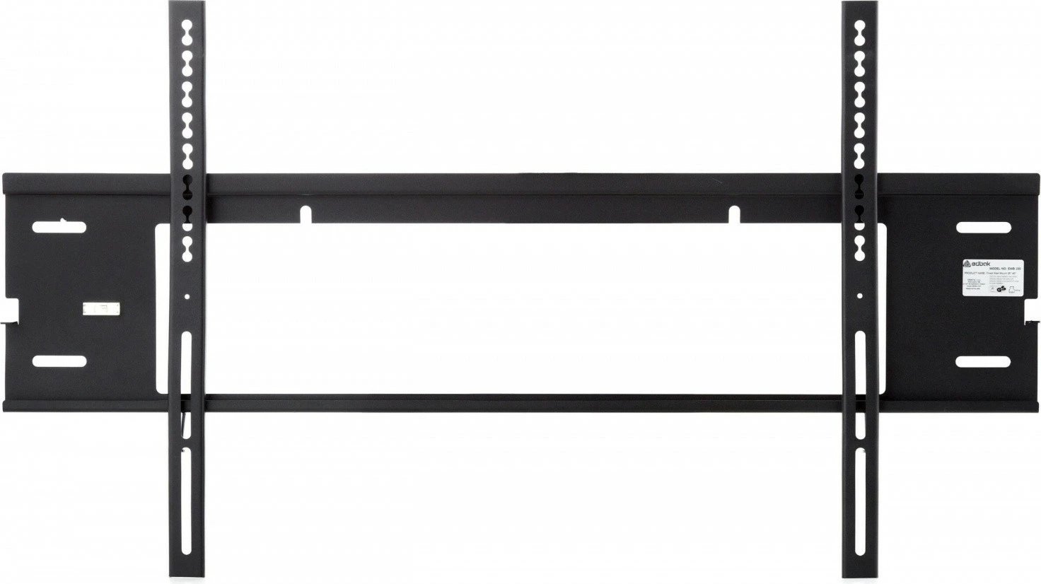 Mbajtëse muri për TV Edbak EWB200, 40-65 inç, VESA 75x75-800x400, 40 kg, e zezë/argjendtë