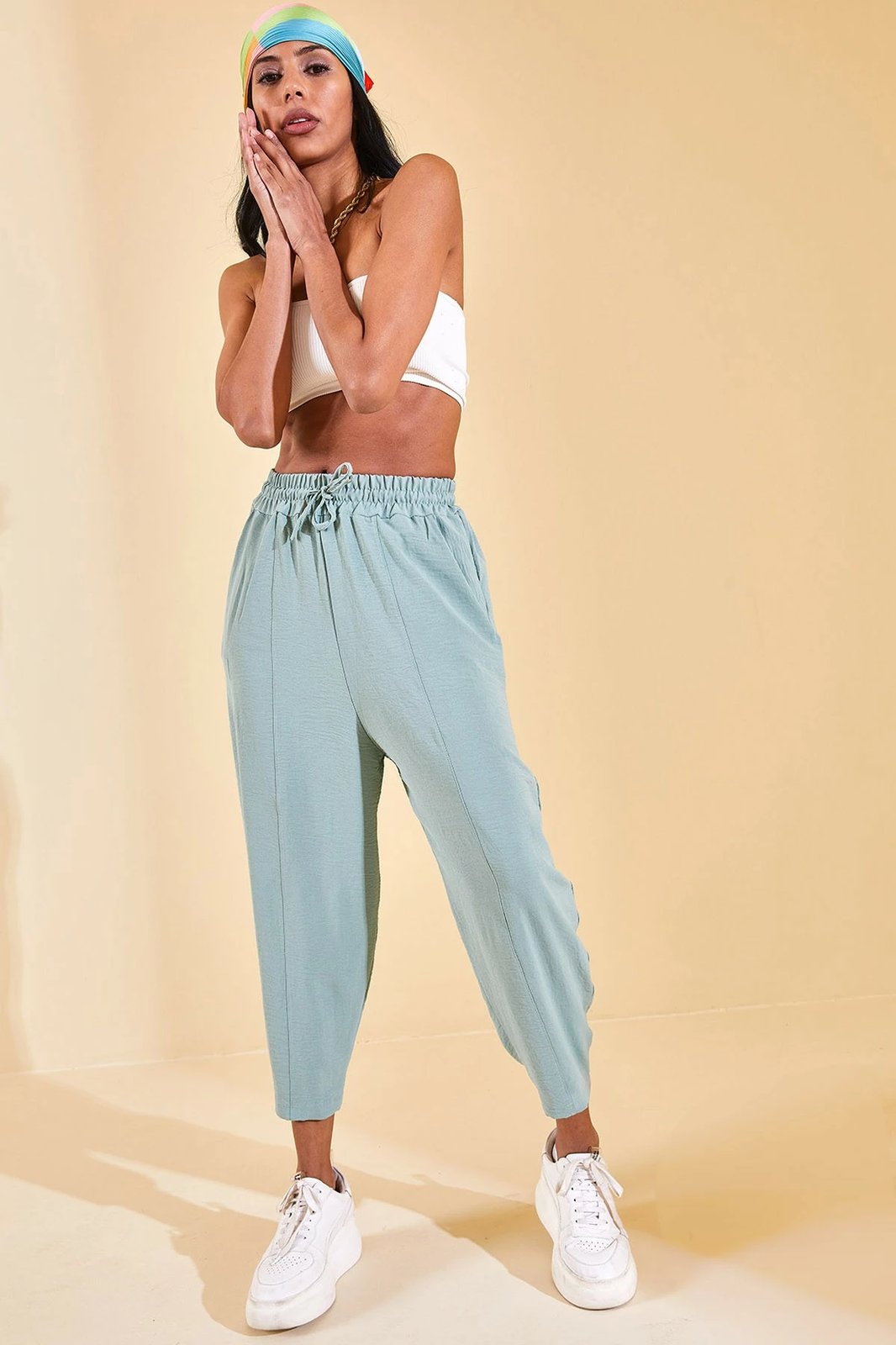 Pantallona për gra, ngjyrë mint, Jumeon X125951