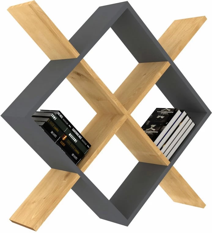 Raft muri Hanah Home, Semo - ngjyrë safir, antracit