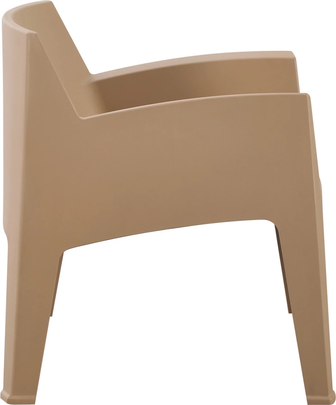 Karrige lounge polipropileni SLEEK, ngjyrë kapuçino, FH6365.03, 62.5x48.5x73cm