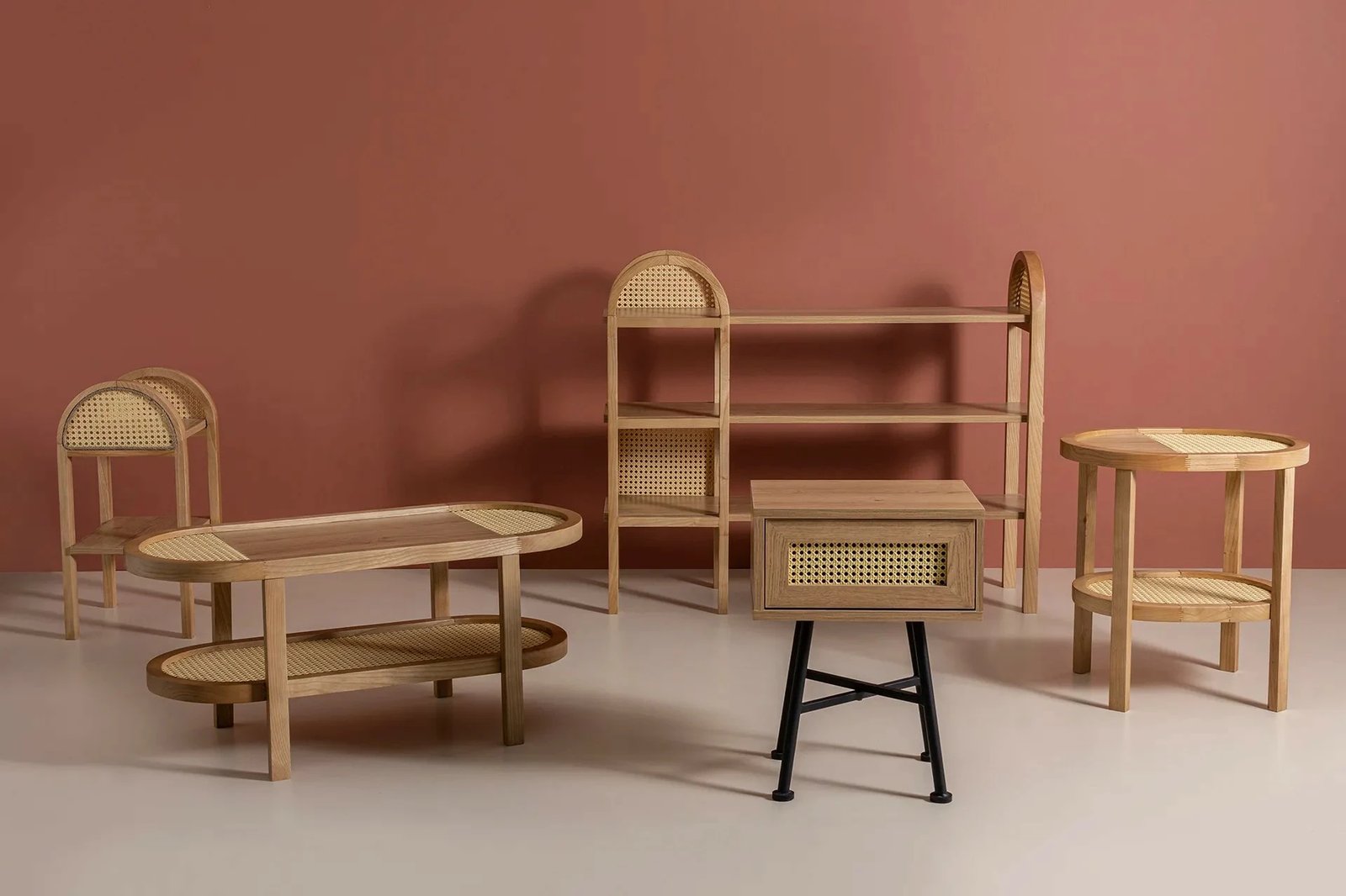 Tavolinë anësore Skye Decor, Nala 62, ngjyrë natyrale