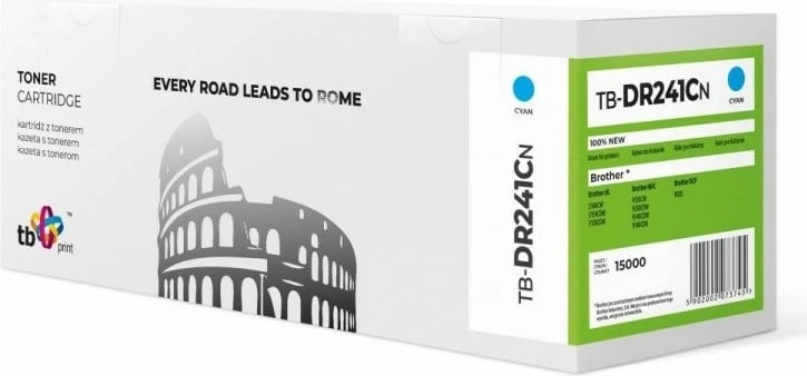 Drum printeri TB Print TB-DR241CN, cyan, për Brother