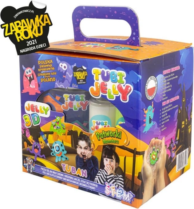 Set kreativ TUBAN Tubi Jelly, 6 ngjyra, akuarium i vogël, multikolor