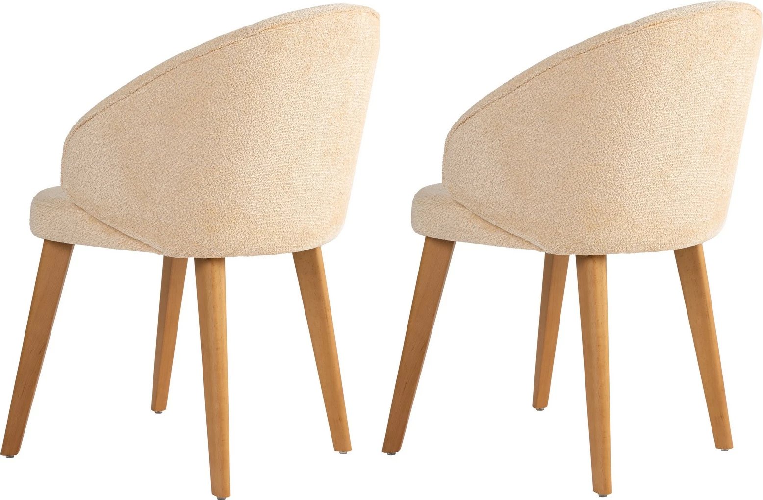 Set karrigesh (2 copë), Skye Decor, Bentley, bezhë, lisi i errët