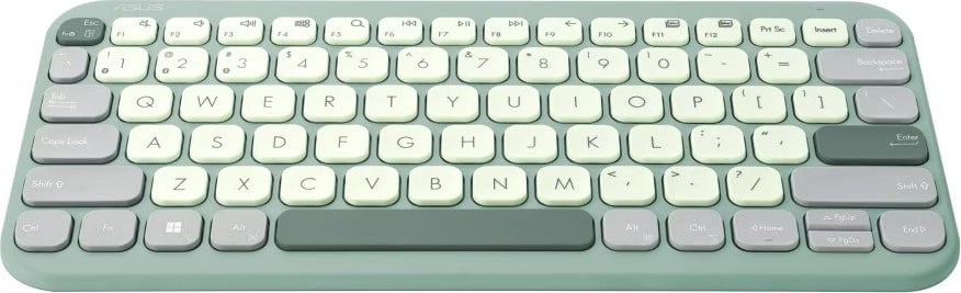 Tastierë ASUS Marshmallow KW100, Bluetooth, US English, Gjelbër