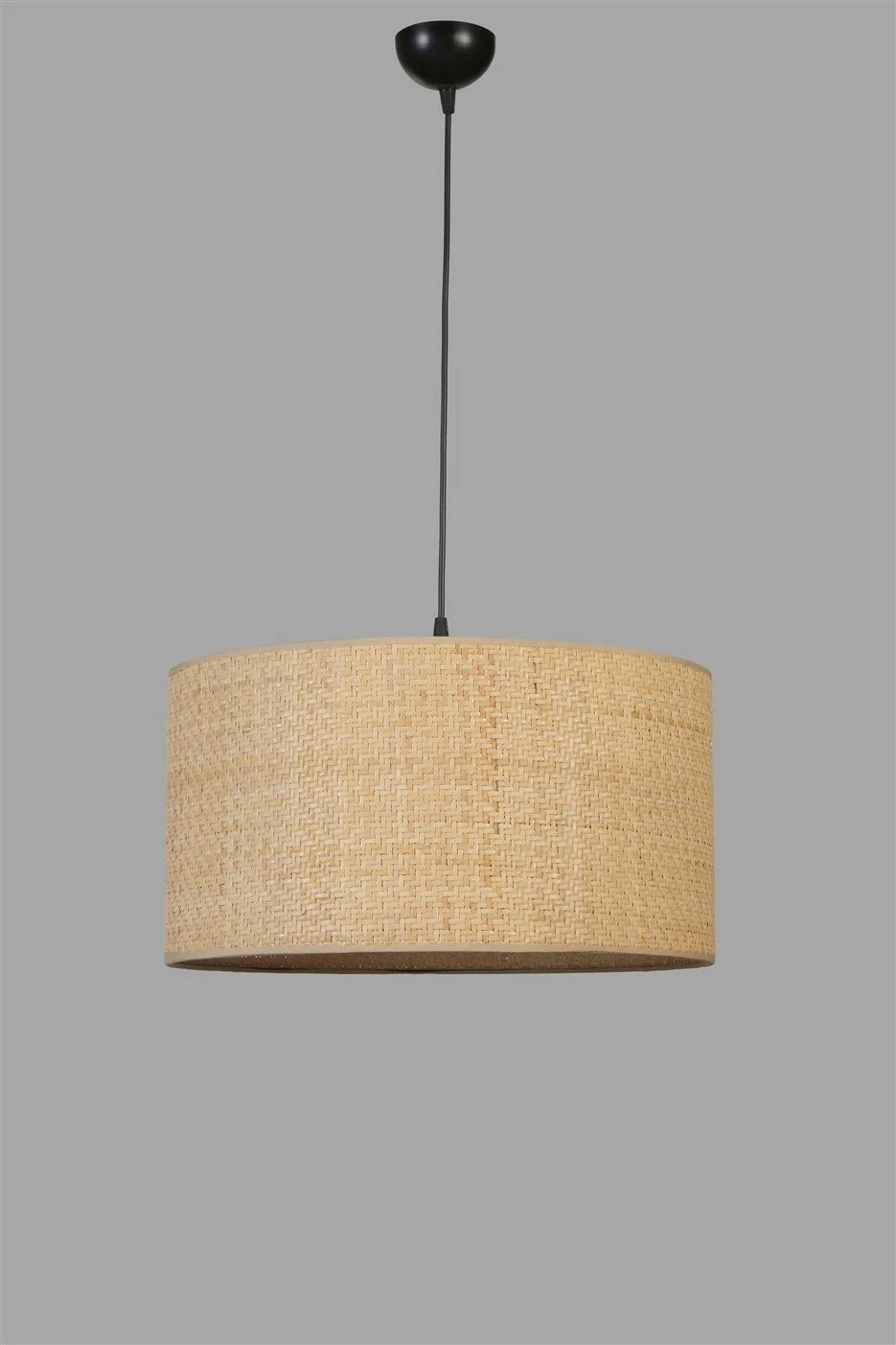 Llambë tavani Opviq, trup metalik, kapak bambuje, ngjyrë ari, e zezë, bezhë, 45x70cm