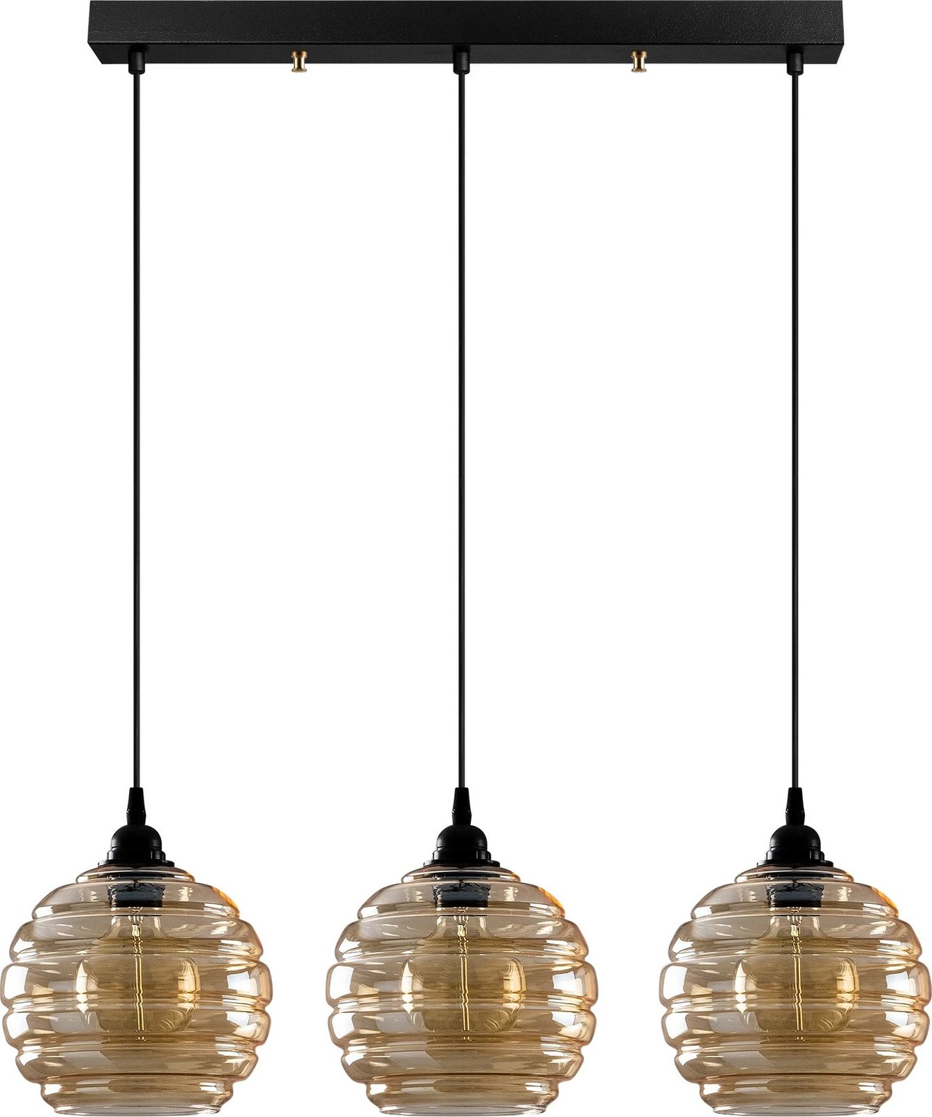 Llambë tavani Opviq, ngjyrë ari dhe e zezë, 70x20cm