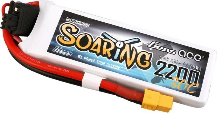 Bateri LiPo Gens Ace G-Tech Soaring 2200mAh 7.4V 30C XT60
