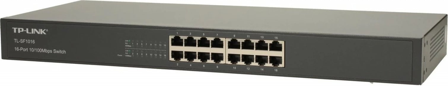 Switch TP-LINK TL-SF1016, 16 porta, 10/100 Mbps, gri