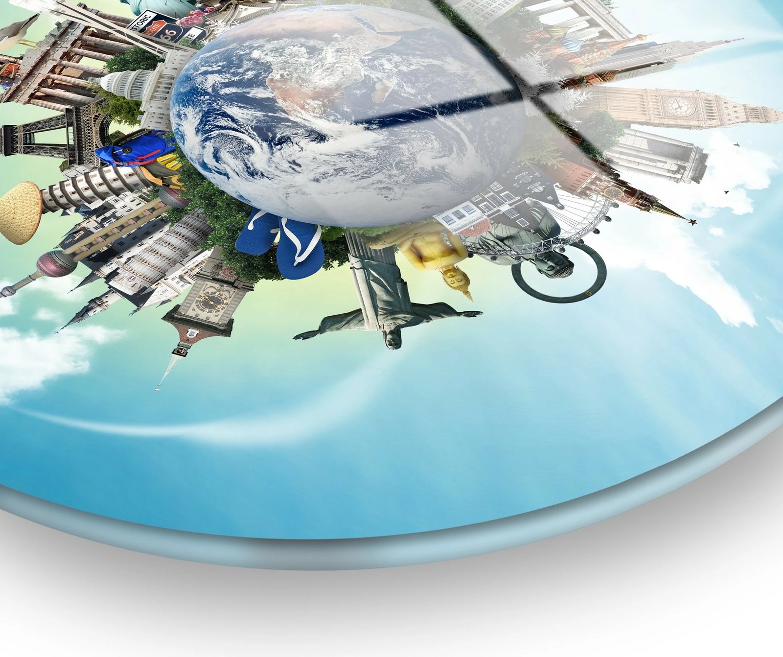 Pikturë dekorative prej xhami të temperuar, shumëngjyrëshe, UV-1149, 30cm