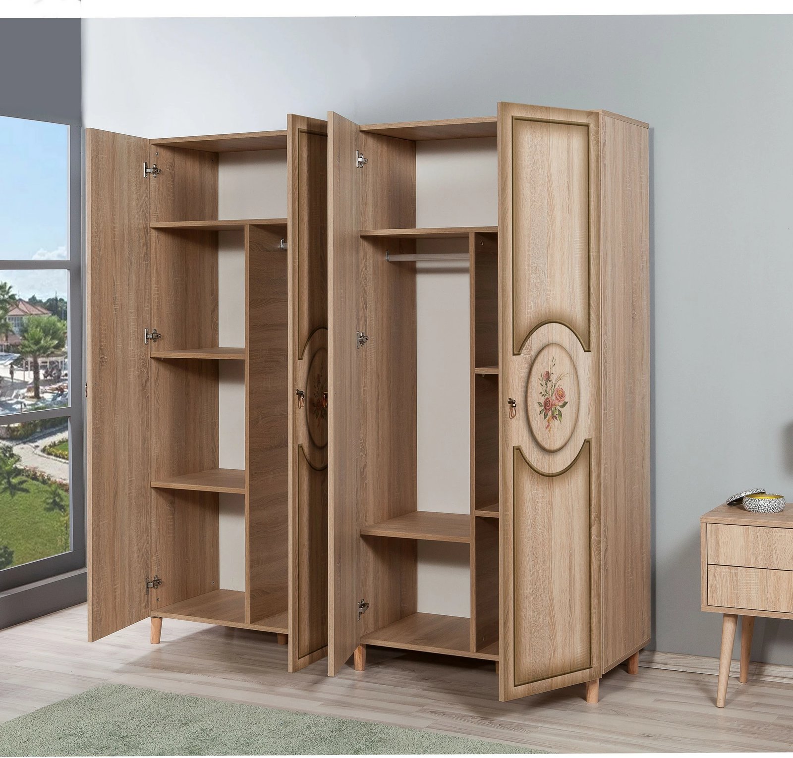 Dollap Hanah Home, İmaj-420, ngjyrë lisi Sonoma