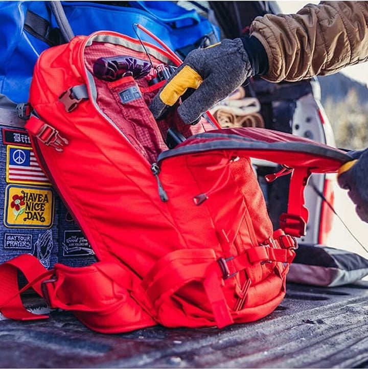 Çantë shpine Gregory Targhee 26 për skydiving, Lava Red