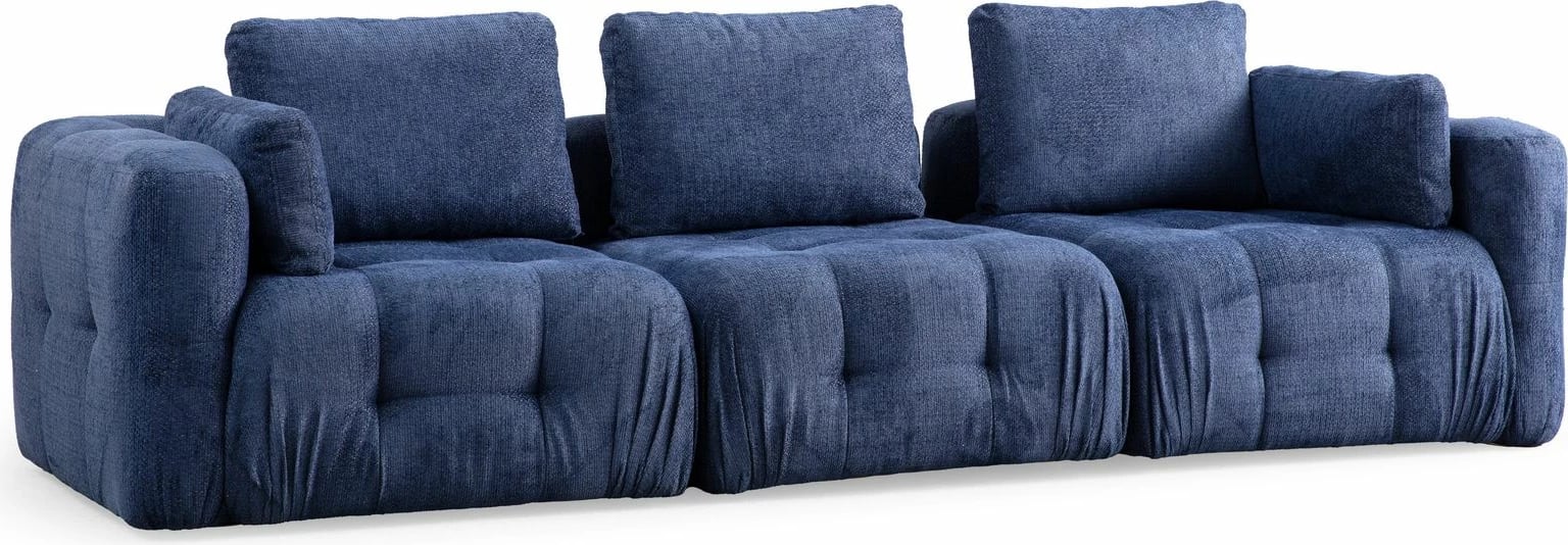 Divan treshe Amaris, ngjyrë blu e errët