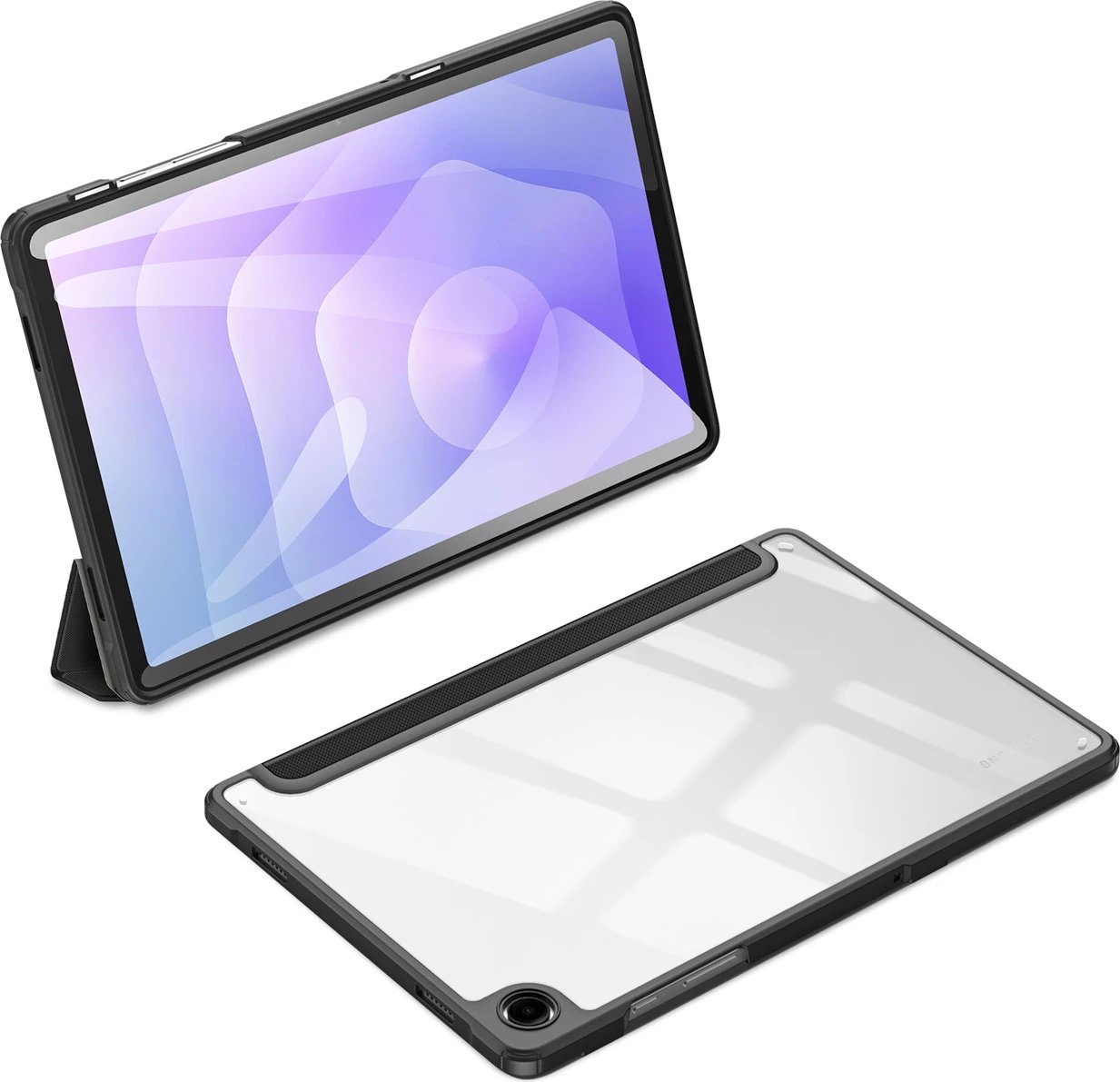 Mbështjellës flip Dux Ducis Toby për tablet Samsung Galaxy Tab A11 Plus/A9 Plus 11, Smart Case me qëndrim dhe auto wake, i zi