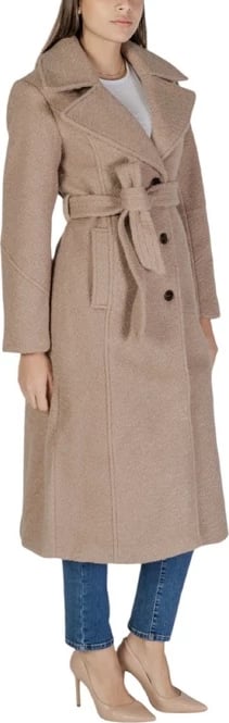 Pallto Vila Clothes për femra, beige