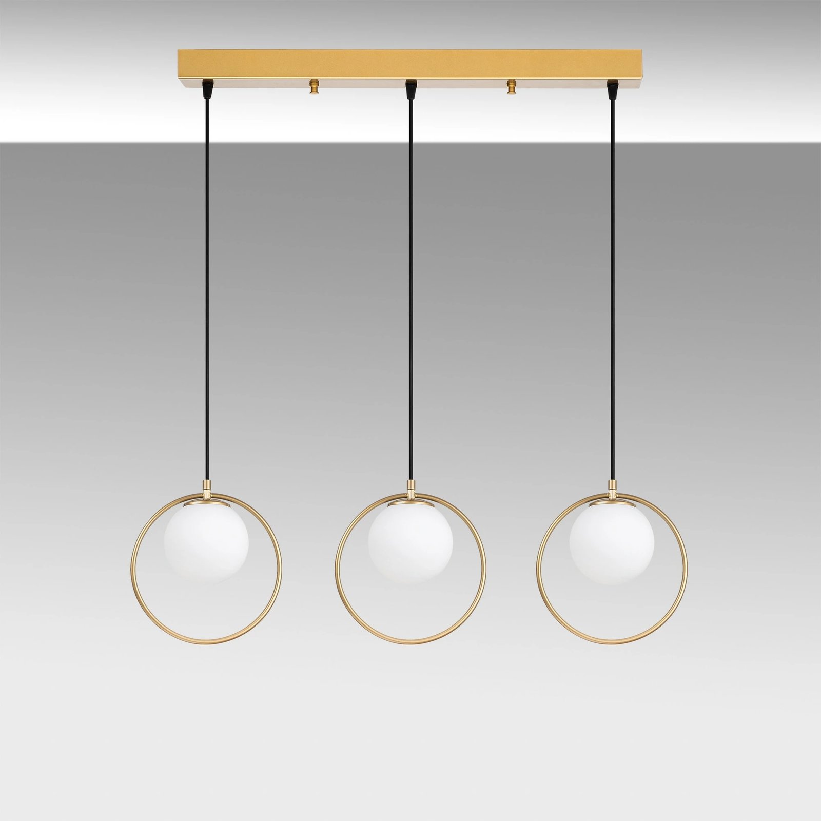 Llambë tavani Opviq Dolunay, ngjyrë ari, 96x15x126cm