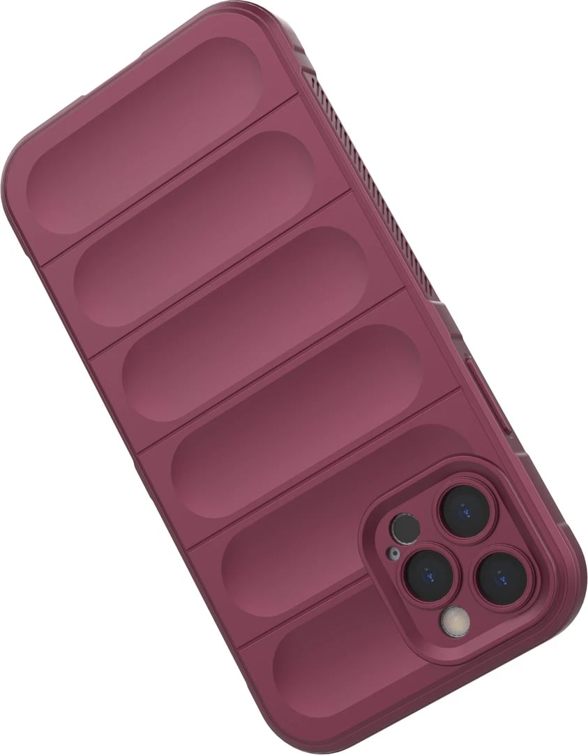Mbështjellës Hurtel Magic Shield Case për iPhone 12 Pro, fleksibil, i blinduar, i kuq