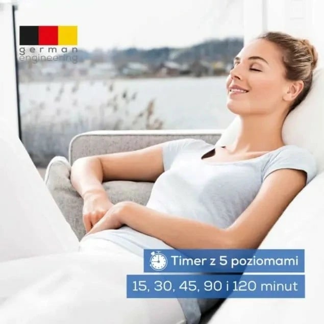 Lampë dite, Beurer TL100, 10000 lux, timer LED, 10 nivele ndriçimi, diametër 33.4 cm, Silver/White