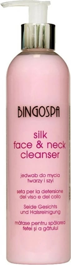 Qumësht pastrues fytyre dhe qafe për femra BingoSpa Silk 300ml