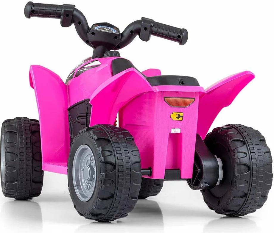 Kvad elektrik për fëmijë, Milly Mally Honda TRX 250X, 6V 4.5Ah 30W, shpejtësi 2.5-3 km/h, ngarkesa 25 kg, rozë