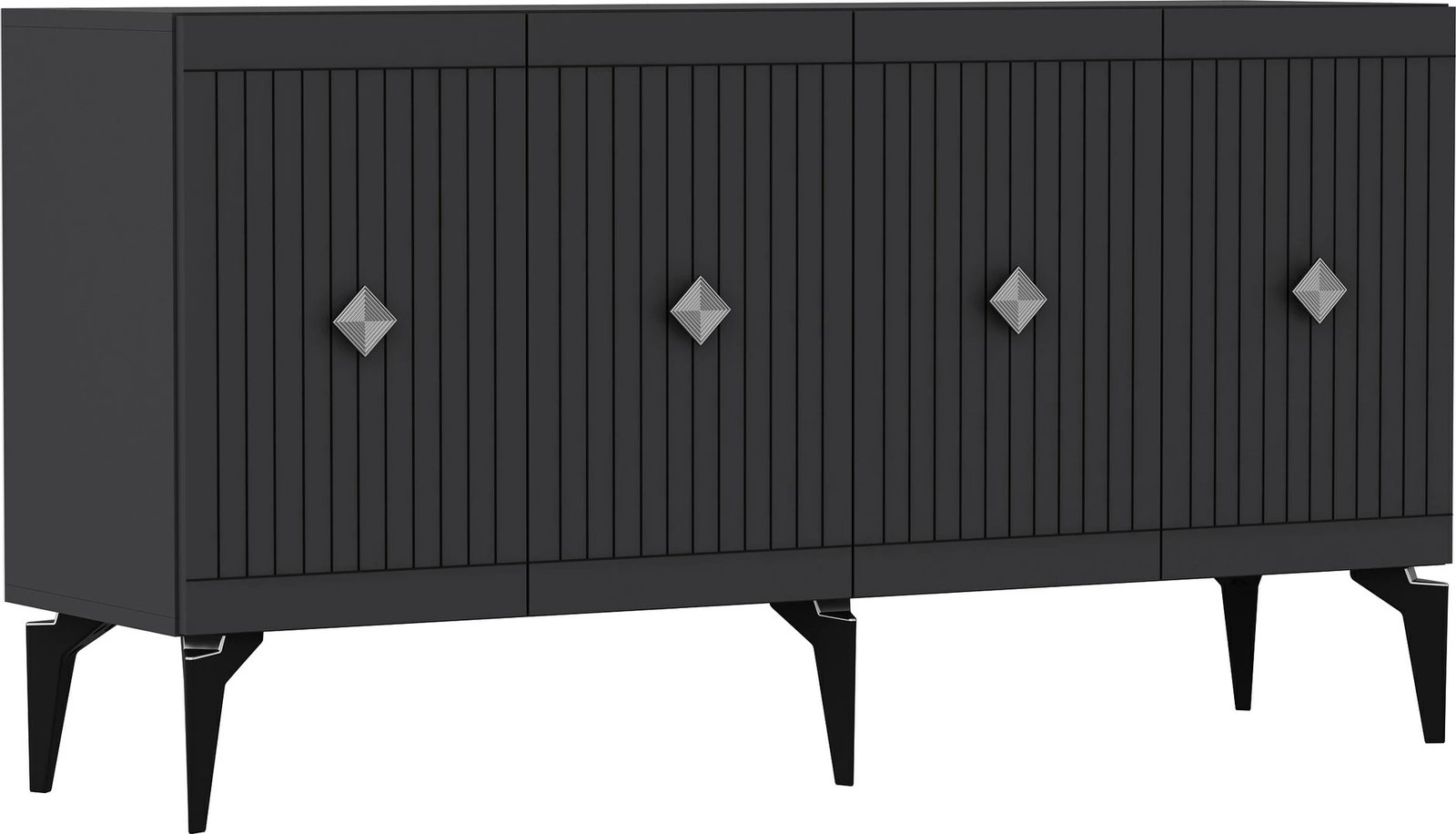 Konsolë Hanah Home, Midas, antracit, argjend