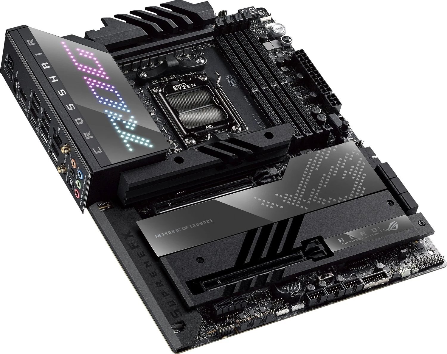 Pllakë amë Asus Rog Crosshair X670E Hero, DDR5, AMD X670 Pllakë amë Asus Rog Crosshair X670E Hero, DDR5, AMD X670