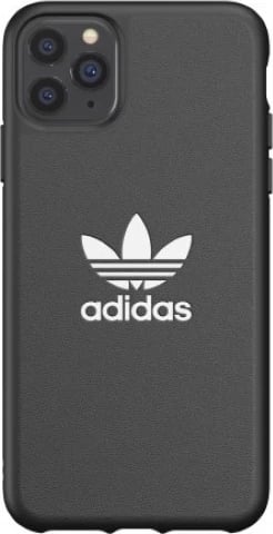 Mbështjellës Adidas OR Molded Case Basic për iPhone 11 Pro Max, zi dhe bardhë