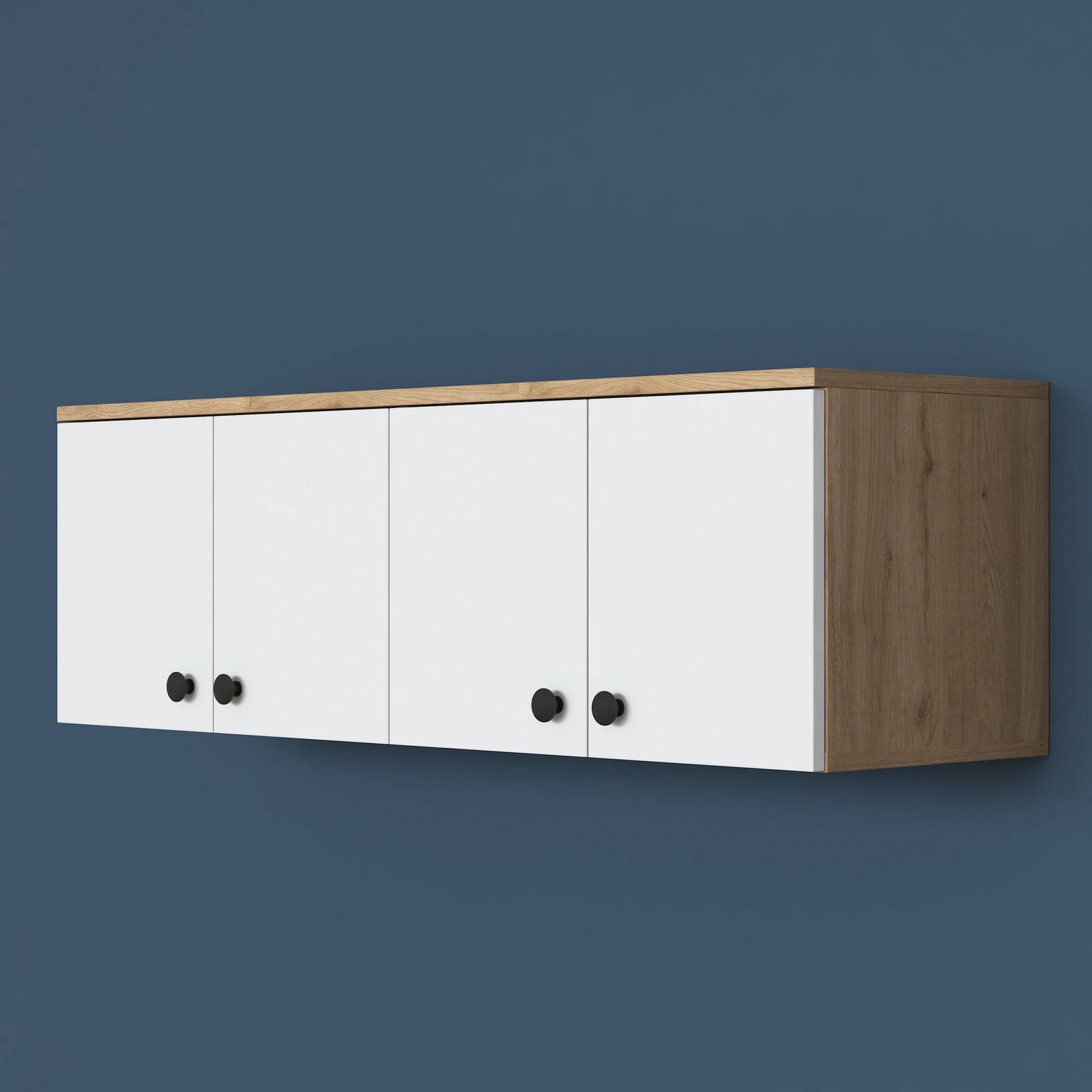 Dollap muri Skye Decor, ngjyrë arre dhe e bardhë, EA143 - 3821