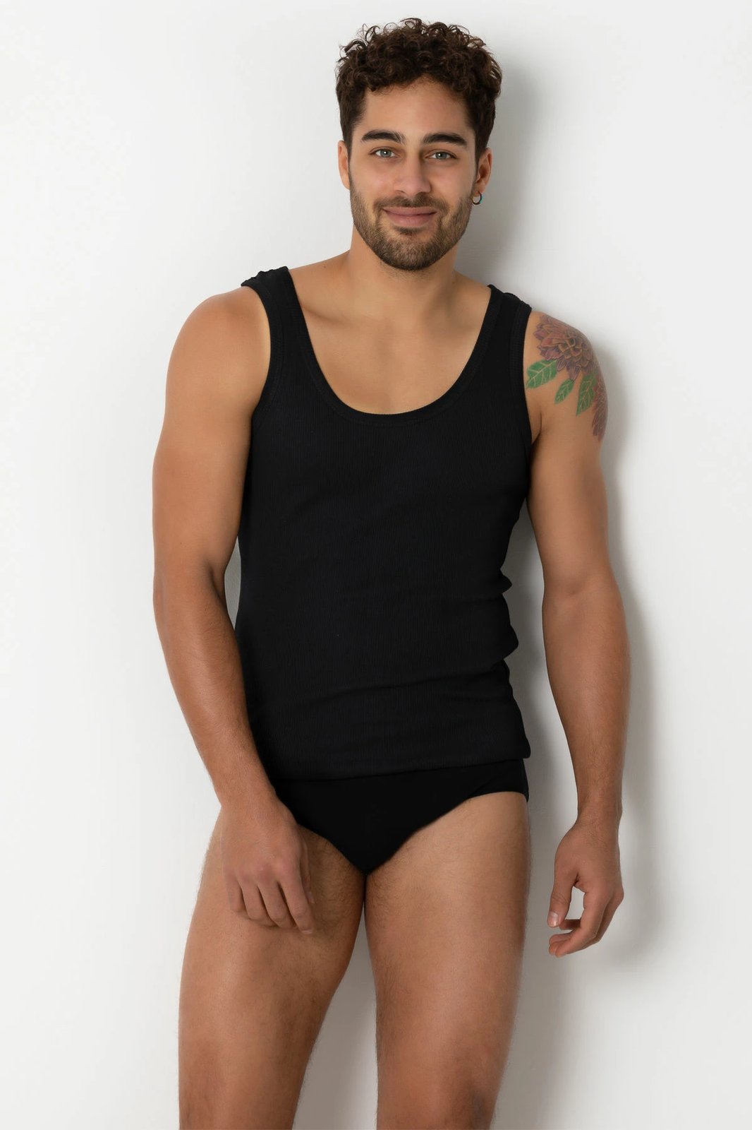 Fanellë e brendshme për burra, ngjyrë e zezë, Jumeon, 001-021005