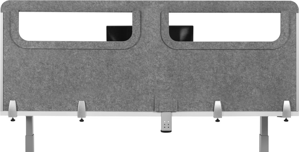 Ndarëse zyre BakkerElkhuizen BE Safety Screen W180H60 me dritare akrilike gri