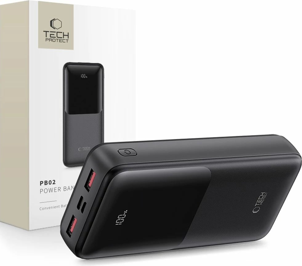 Powerbank Tech-Protect PB02 20000mAh 22.5W, e zezë