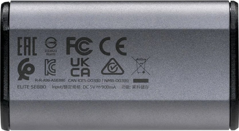 Disk i jashtëm SSD Adata SE880, 500GB, USB 3.2 Gen2x2, Titanium