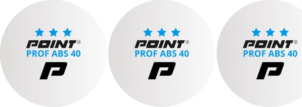 Toptha pingpongu Point për të gjithë, të bardha Toptha pingpongu Point për të gjithë, të bardha