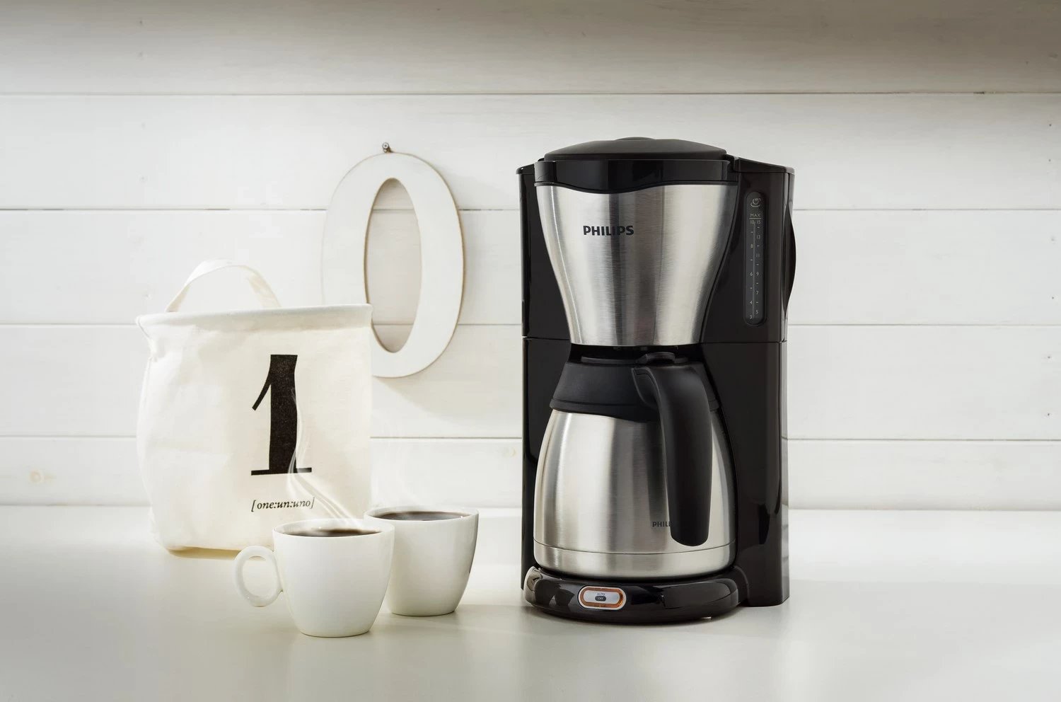 Aparat kafeje Philips Café Gaia HD7546/20, 15 filxhanë, i zi