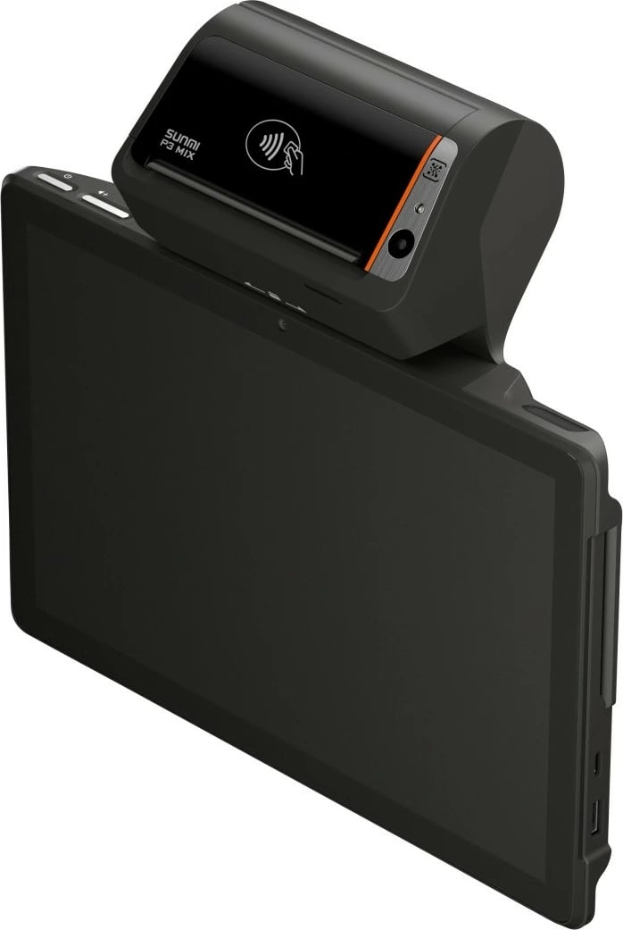 Terminal pagesash Sunmi P3 Mix, 4 GB RAM, 32 GB ROM, printer termik, 10.1", i zi/portokalli
