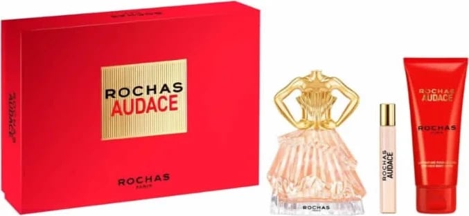 Set Eau de Parfum për femra Rochas Audace, 90ml, 3 copë