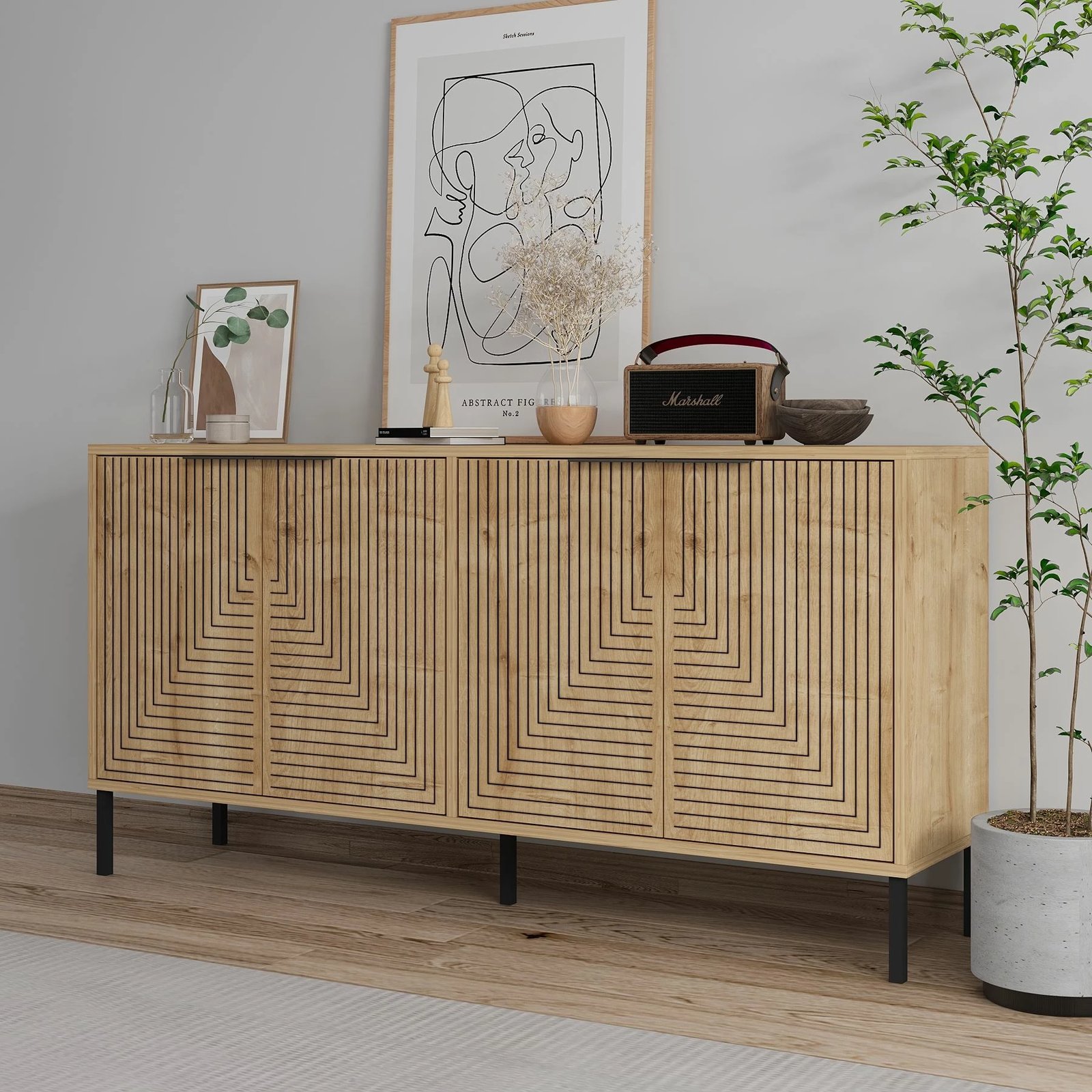 Konsol Sapphire Oak, Skye Decor, Lurea