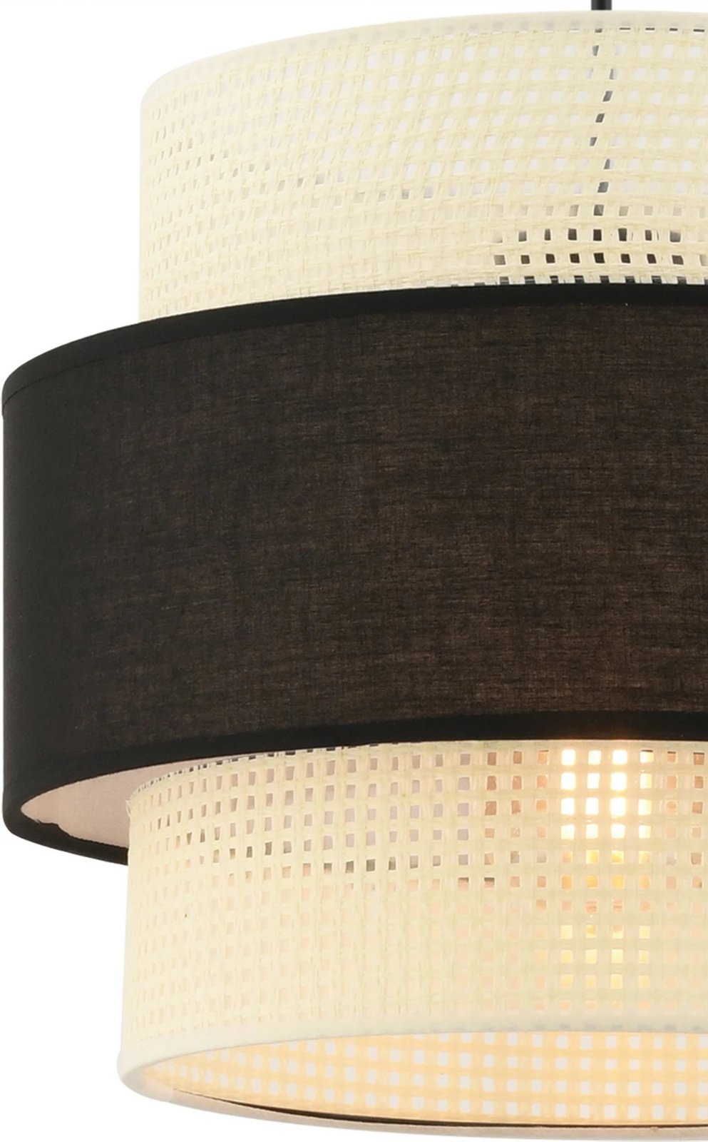 Llambë tavani Opviq, Cascade, e bardhë dhe e zezë Llambë tavani Opviq, Cascade, e bardhë dhe e zezë