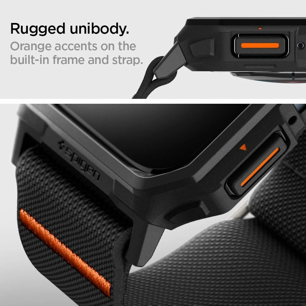 Mbështjellës Spigen Lite Fit Pro me rrip për Apple Watch 4/5/6/7/8/9/SE 44/45mm, e zezë Mbështjellës Spigen Lite Fit Pro me rrip për Apple Watch 4/5/6/7/8/9/SE 44/45mm, e zezë