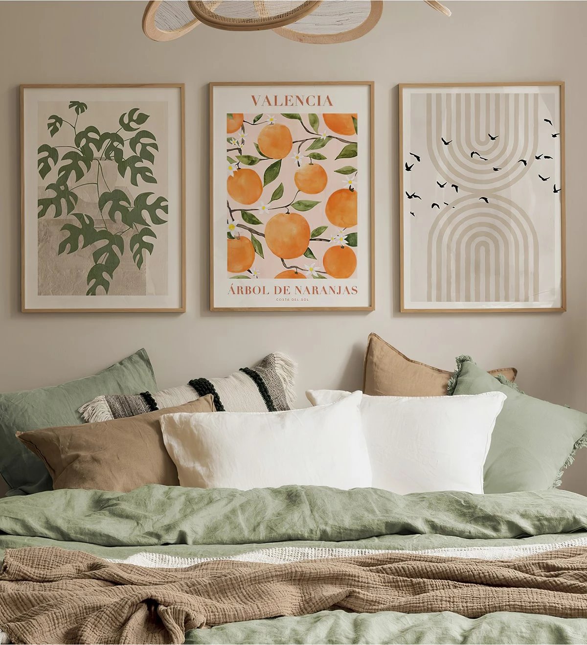 Pikturë dekorative me kornizë (3 copë), Wallity, Artcerceve2