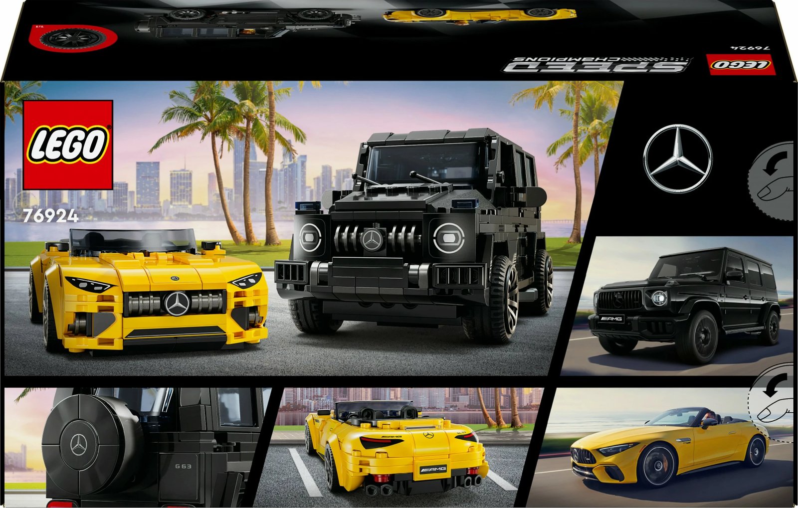 Set ndërtimi LEGO Mercedes-AMG G 63 & SL 63, 808 pjesë, shumëngjyrësh Set ndërtimi LEGO Mercedes-AMG G 63 & SL 63, 808 pjesë, shumëngjyrësh