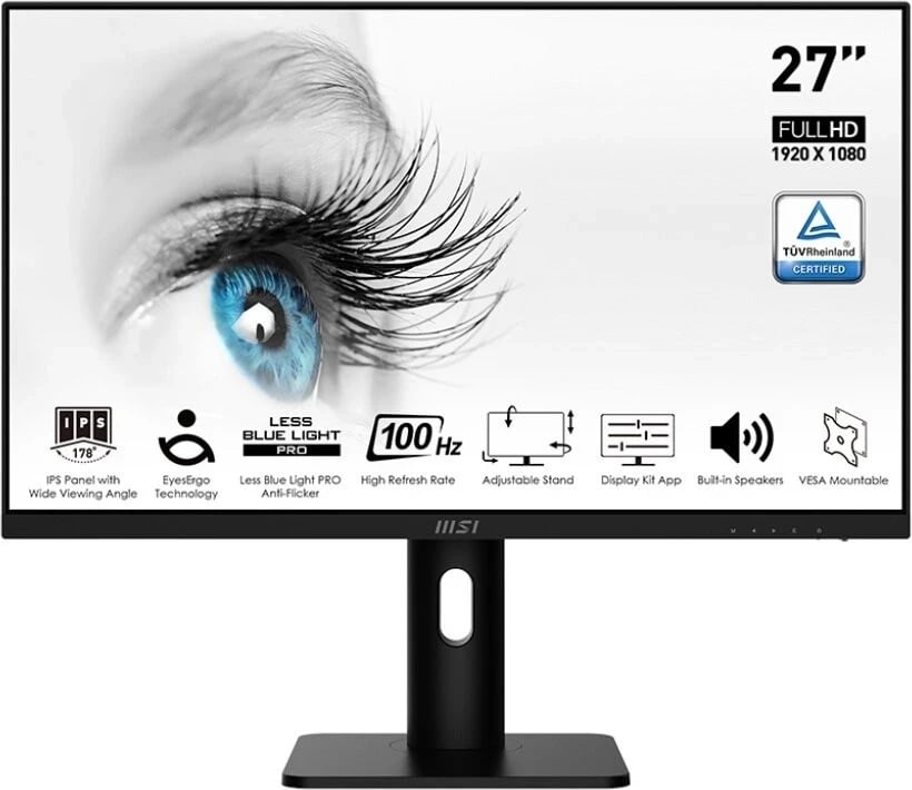 Monitor MSI PRO MP273AP, 27 inç, Full HD, i zi