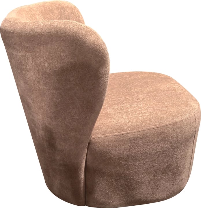 Fotel Veridian, material tekstili, ngjyrë mollë e kalbur, 63x70x66cm