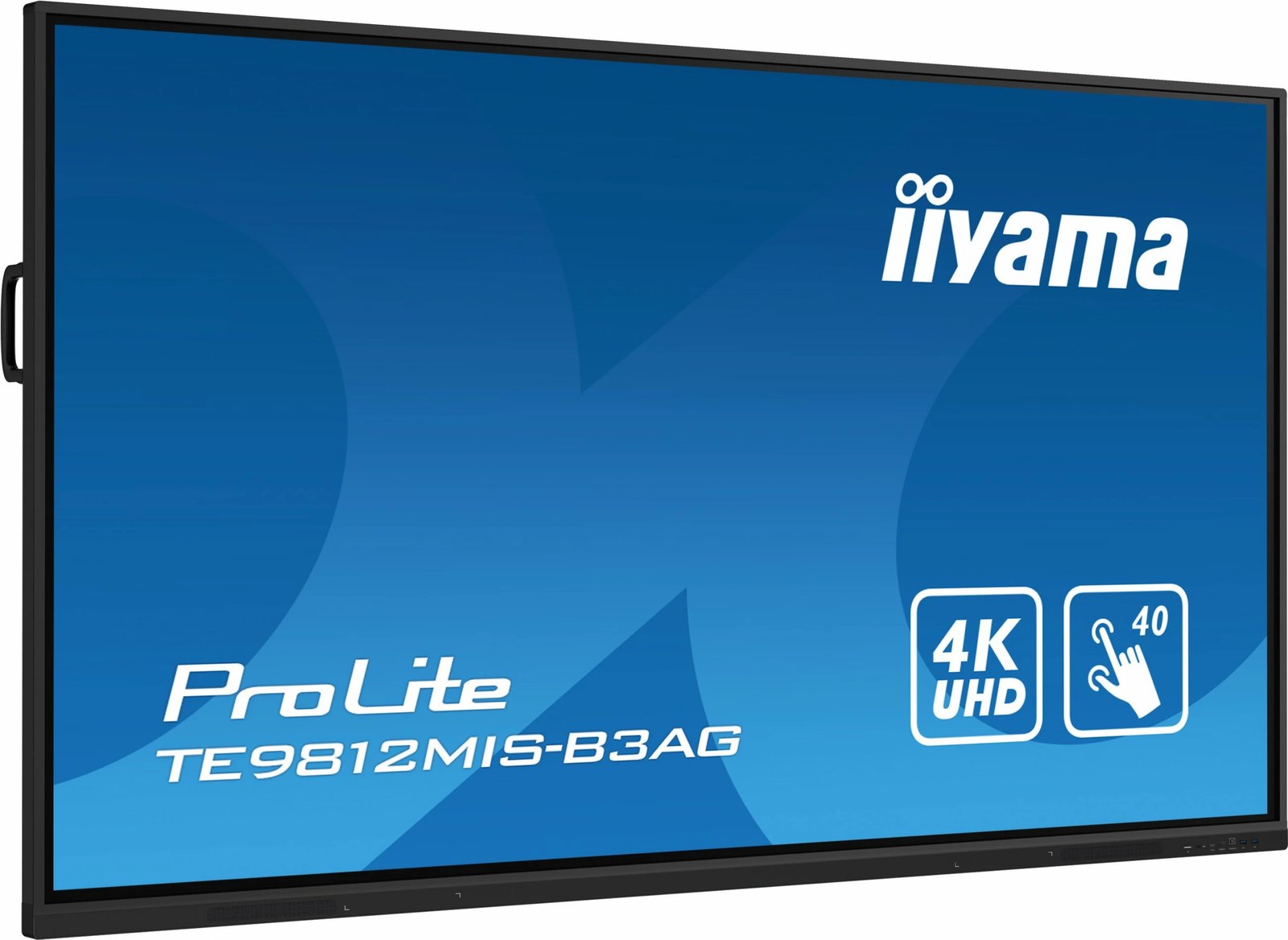 Monitor interaktiv iiyama TE9812MIS-B3AG 98 inç 4K UHD, Wi-Fi, Touchscreen, zi