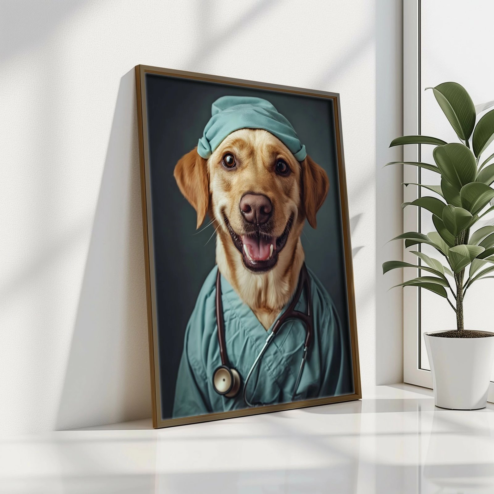 Pikturë dekorative me kornizë MDF, shumëngjyrëshe, GE038-L