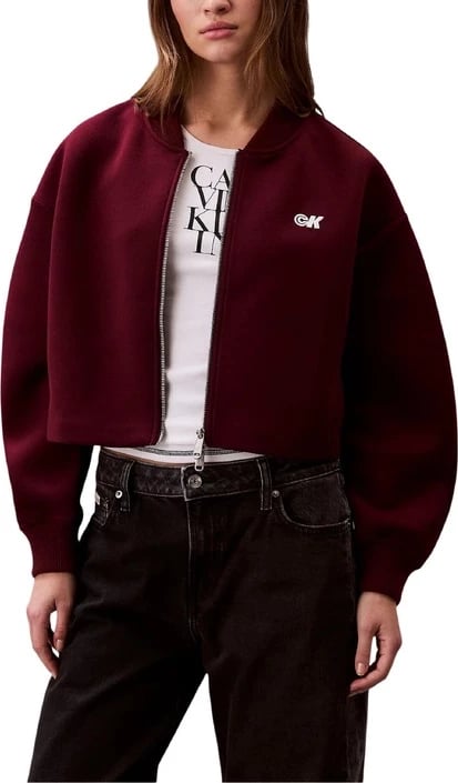 jakne femra Calvin Klein Jeans bordeaux